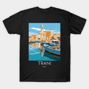 A Pop Art Travel Print of Trani - Italy T-Shirt